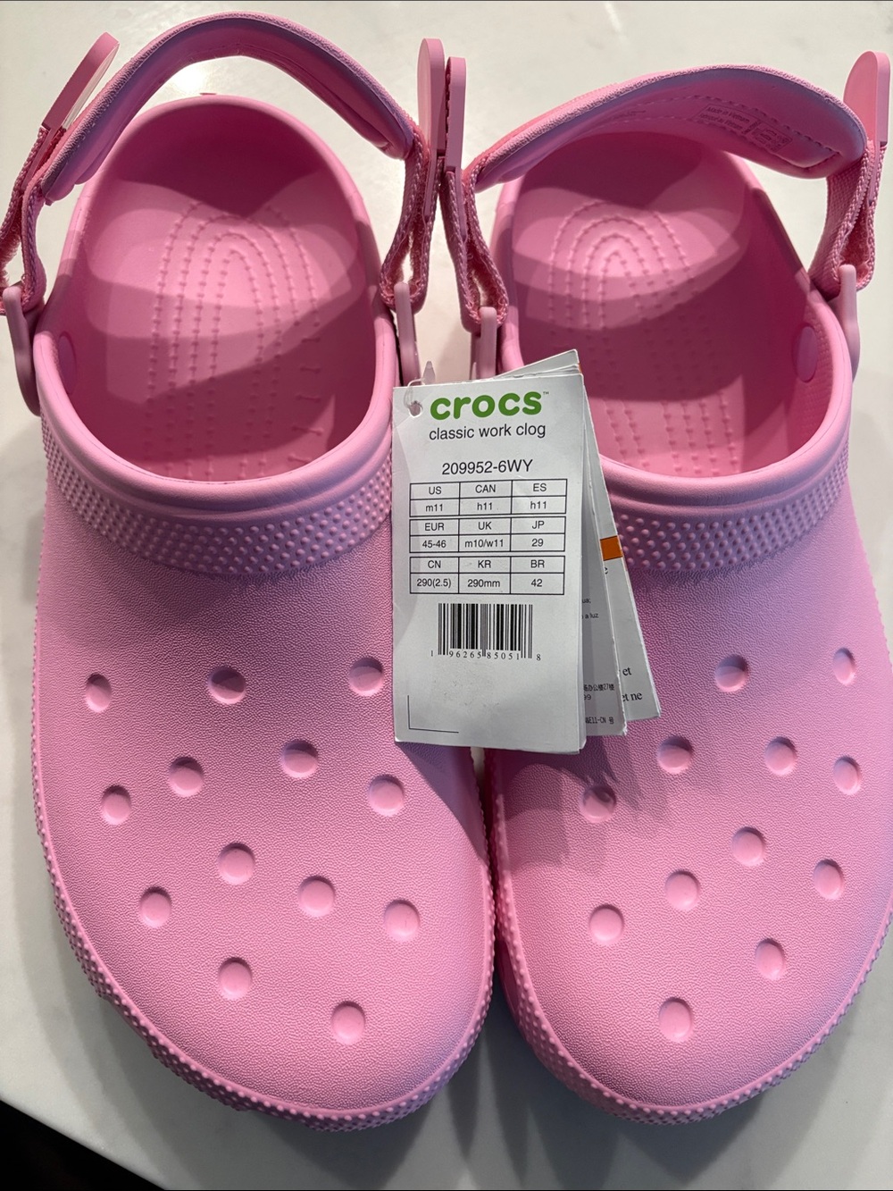 CROCS Classic Work Clog in Pink